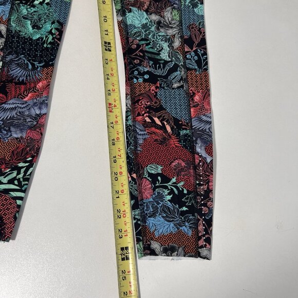 Lululemon Fast and Free Leggings Womens 6 Cropped 7/8 Side Pockets‎ Floral - Picture 5 of 6